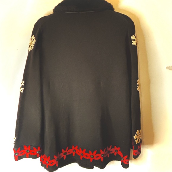 Vintage Michael Simon 1998 Holiday Christmas Cardigan Sweater Large Sweater XL - Picture 11 of 14